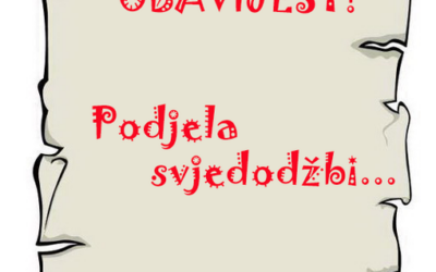 Podjela svjedodžbi
