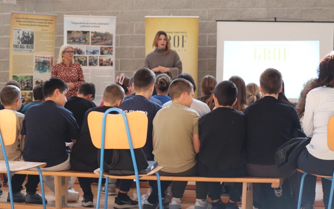 „Kultura sjećanja za sigurno sutra“ – edukativna radionica u školskoj dvorani