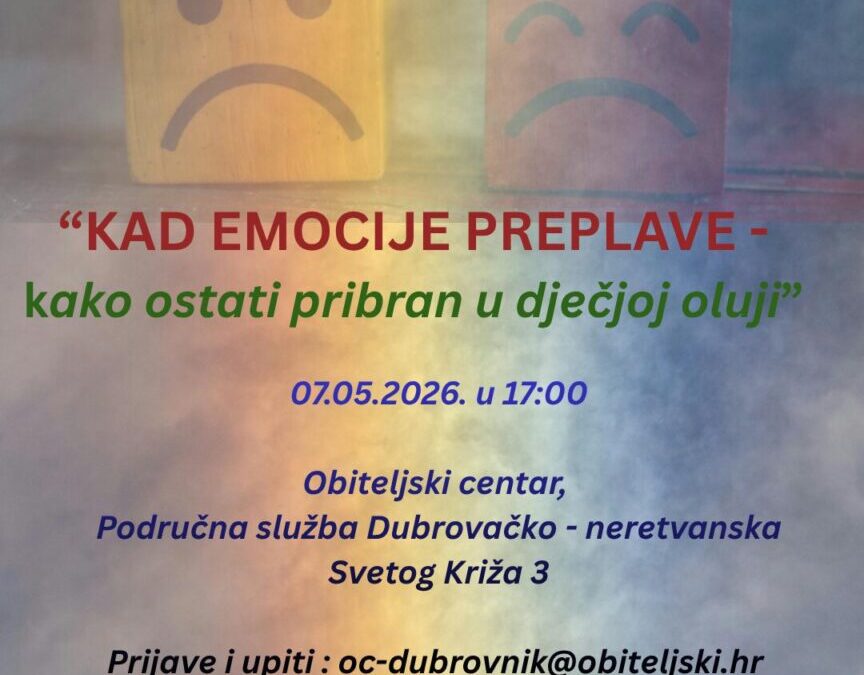 OBILJEŽAVANJE MEĐUNARODNOG DANA ODGOJA BEZ BATINA – POZIV NA RADIONICU ZA RODITELJE