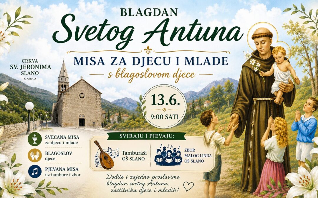 Blagdan svetog Antuna Padovanskog – Misa za djecu i mlade